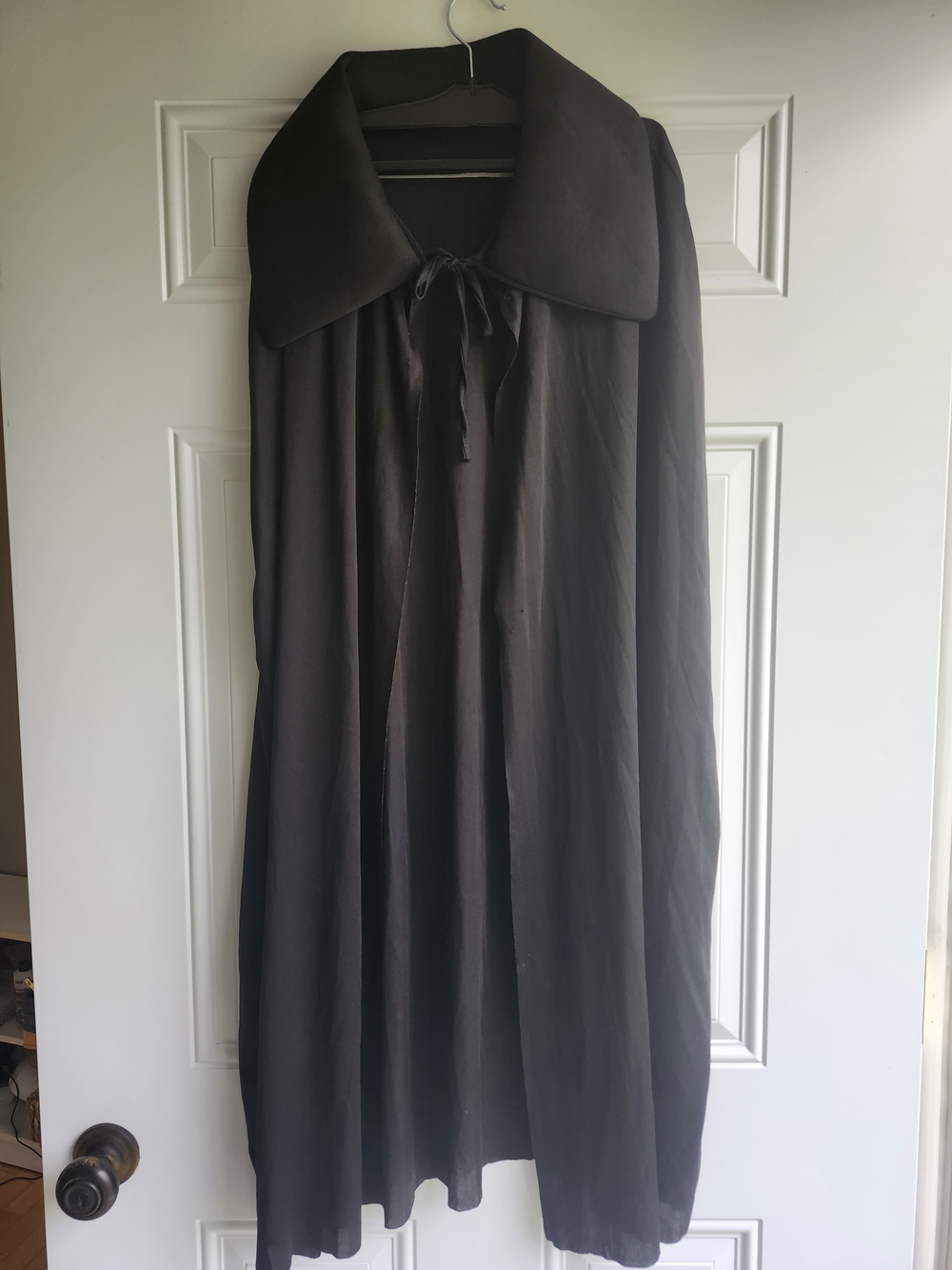 Black Vampire Super Hero Cape Halloween Costume O/S